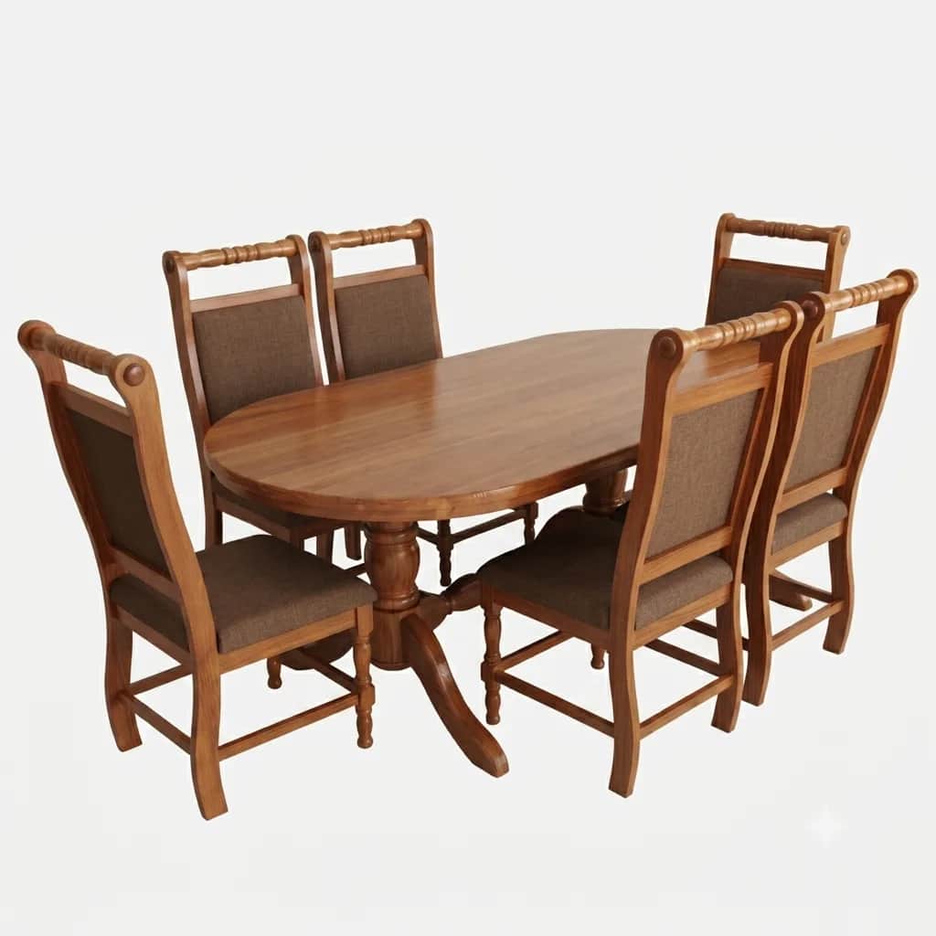 7-Piece Wood Dining Set from 401 Furniture