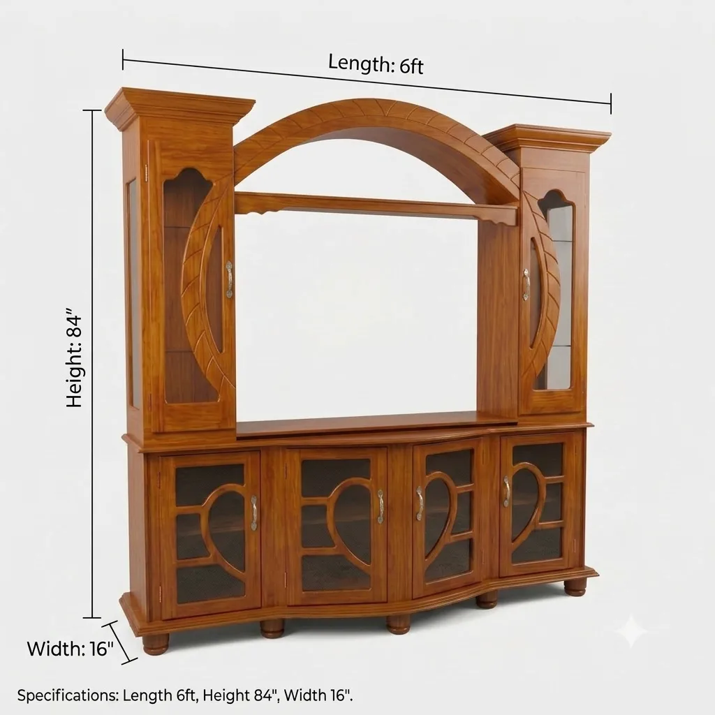 Measurements for 6 ft Entertainment Centre